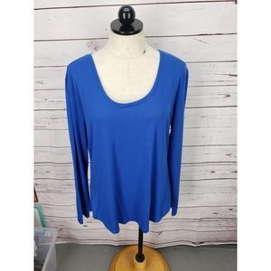 jennifer lauren XL‎ Blue long sleeve shirt